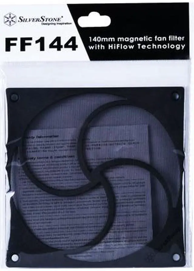Alt view image 2 of 6 - Silverstone SST-FF144B FF144 140mm Magnetic Fan Filter with Hiflow Technology