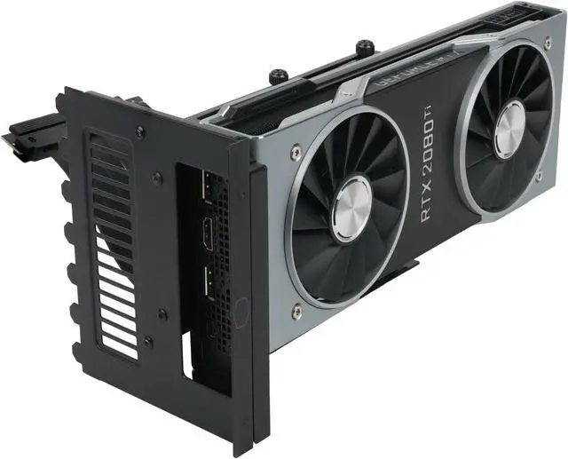 Alt view image 10 of 10 - Cooler Master MasterAccessory Vertical Graphics Card Holder Kit Ver 2 with Premium Riser Cable PCI-E 3.0 x16 - 165mm, Compatible with all Standard ATX Chassis