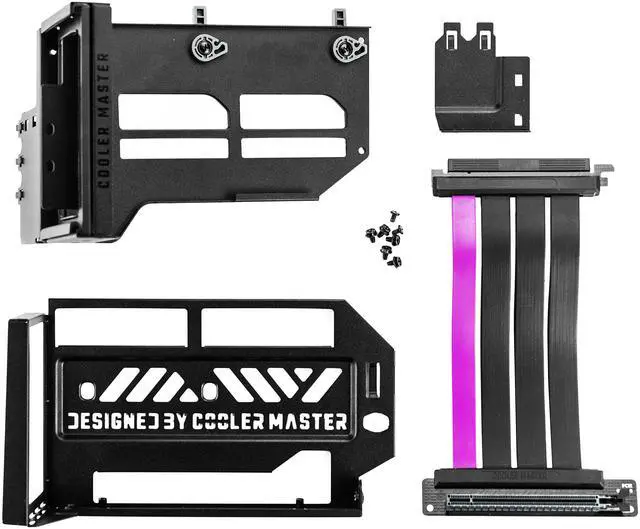 Alt view image 13 of 16 - Cooler Master Vertical GPU Card Holder Kit V3, PCIe 4.0 | 5.0 Motherboards | GPUs RTX 5090 | RX 9070 XT, ABS Casing, 165mm Length, Modular| Adjustable for E-ATX|ATX|Micro ATX Case