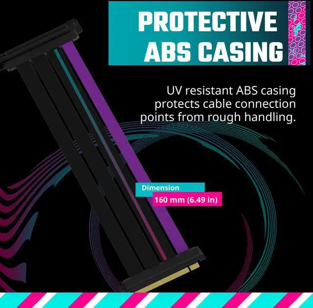 Alt view image 8 of 16 - Cooler Master Vertical GPU Card Holder Kit V3, PCIe 4.0 | 5.0 Motherboards | GPUs RTX 5090 | RX 9070 XT, ABS Casing, 165mm Length, Modular| Adjustable for E-ATX|ATX|Micro ATX Case