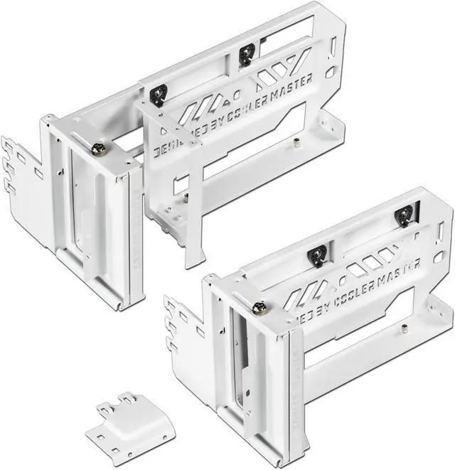 Alt view image 10 of 11 - Cooler Master MasterAccessory Vertical Graphics Card Holder Kit V3 White with Premium Riser Cable PCI-E 4.0 x16 - 165mm, Compatibility PCIe 4.0 and older for E-ATX, ATX , Micro ATX Chassis (MCA-U000R-WFVK03)