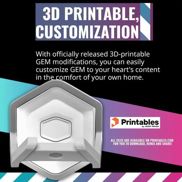 Alt view image 8 of 11 - Cooler Master MasterAccessory GEM White Magnetized Multi-Surface Mounting Gaming Storage for Peripherals, Gamepads, Headsets, VR Headsets, Mobile Phones, Rubberized Protective Arms (MCA-U000R-WPHK00)