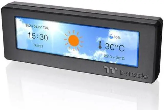 Alt view image 2 of 6 - Thermaltake Tower 300 Series LCD Panel Kit - 3.9" LCD Display - Supported by Tt RGB Plus 2.0 Software - AC-073-OO1NAN-A1