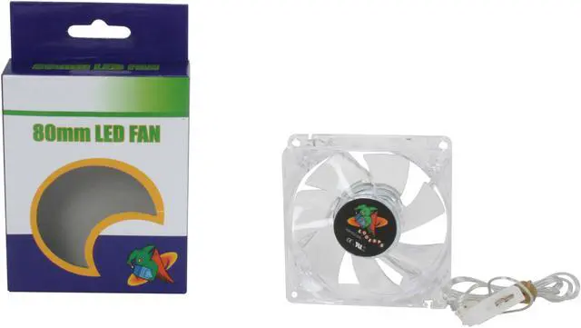 Alt view image 4 of 4 - LOGISYS Computer LT400RD 80mm Red LED Case Cooling Fan