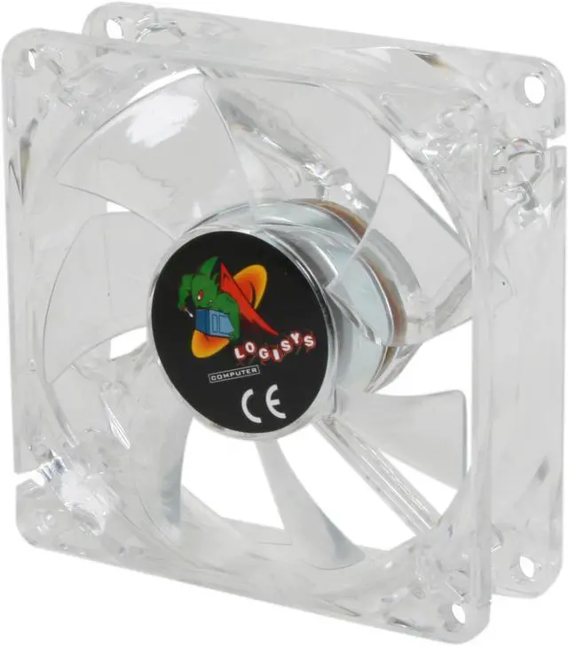 Alt view image 3 of 4 - LOGISYS Computer LT400BL 80mm Blue LED Case Cooling Fan