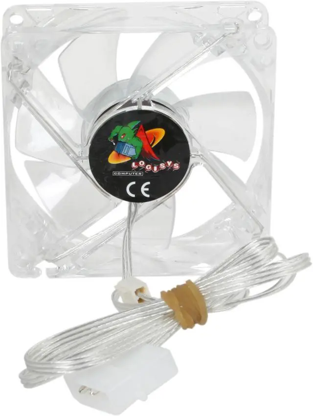 Alt view image 4 of 4 - LOGISYS Computer LT400BL 80mm Blue LED Case Cooling Fan