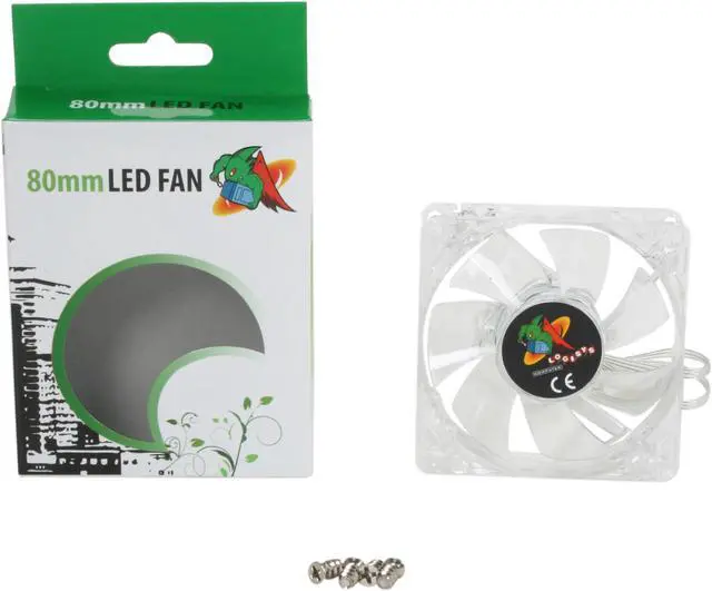 Alt view image 5 of 4 - LOGISYS Computer LT400BL 80mm Blue LED Case Cooling Fan