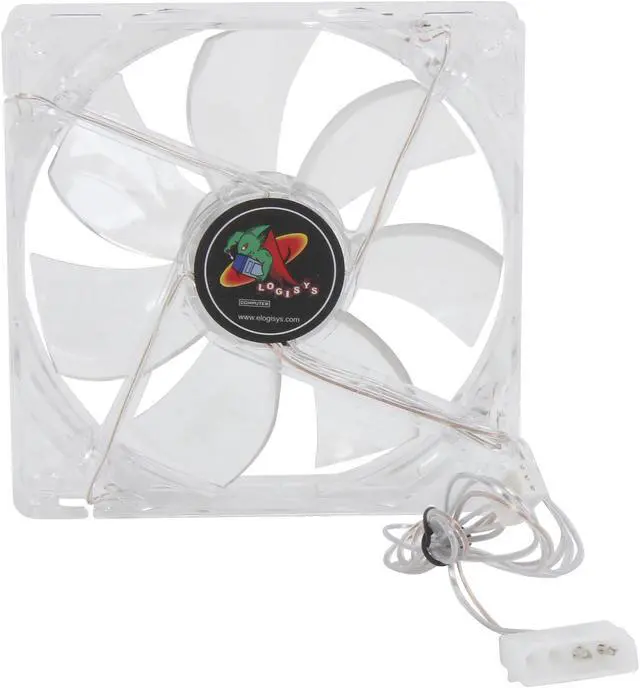 Alt view image 4 of 5 - LOGISYS Computer CF120BL 120mm BLUE 4 LED LED Case Fan