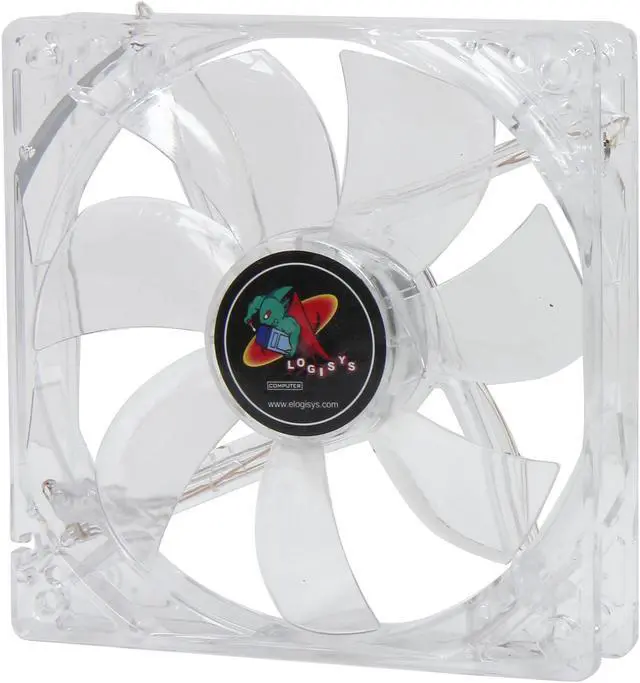 Alt view image 2 of 5 - LOGISYS Computer CF120RD Red LED Case Cooling Fan