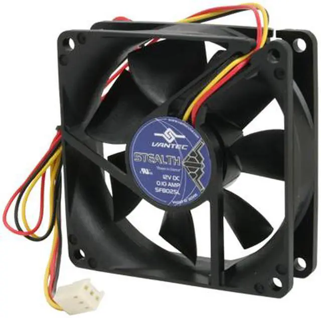 Main image of Vantec Stealth 80mm Double Ball Bearing Silent Case Fan - Model SF8025L