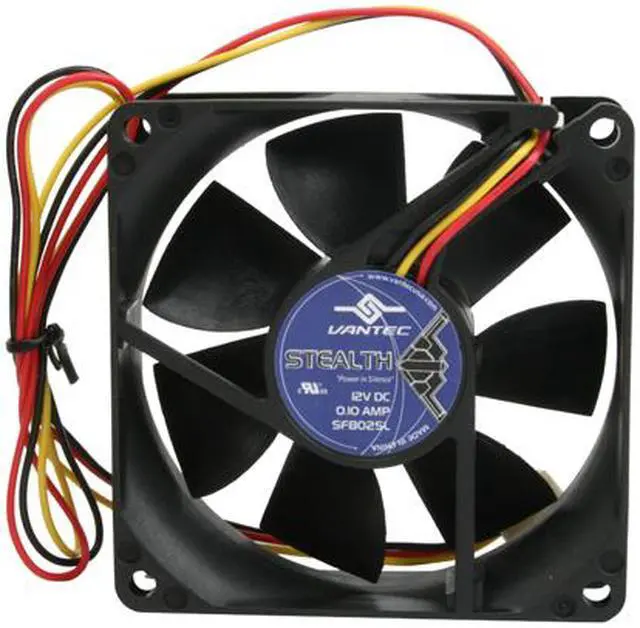 Alt view image 5 of 6 - Vantec Stealth 80mm Double Ball Bearing Silent Case Fan - Model SF8025L