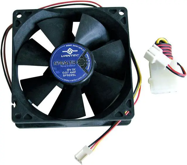 Alt view image 2 of 3 - Vantec Stealth 92 mm Double Ball Bearing Silent Case Fan - Model SF9225L
