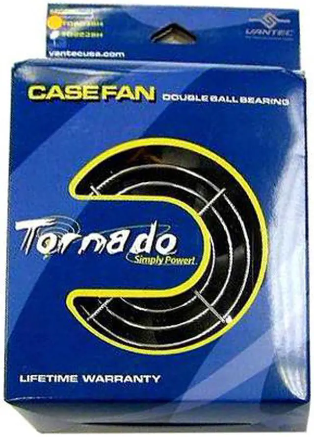 Alt view image 3 of 3 - Vantec Tornado 80mm Double Ball Bearing High Air Flow Case Fan - Model TD8038H