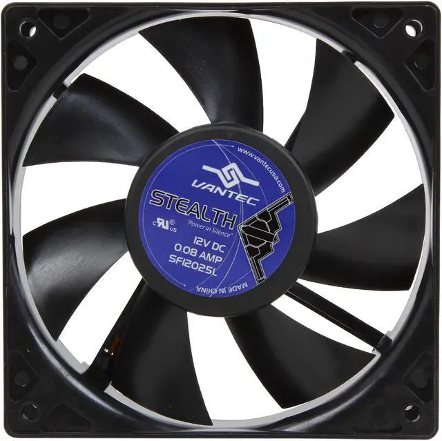 Alt view image 2 of 5 - Vantec Stealth 120mm Double Ball Bearing Silent Case Fan - Model SF12025L