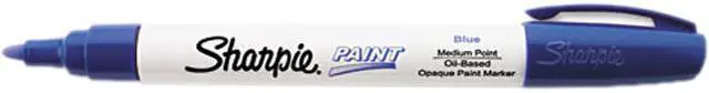 Main image of Sharpie Permanent Paint Marker, Medium Point, Blue, Each