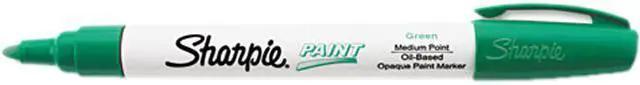 Main image of Sharpie Paint Marker, Oil Based, Medium Point, Green, EA - SAN35552