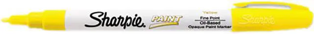 Main image of Permanent Paint Marker, Fine Point, Yellow