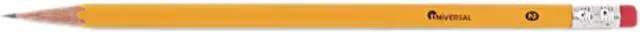 Main image of Universal Economy Woodcase Pencil, HB #2, Yellow Barrel, 144/Box, PK - UNV55144