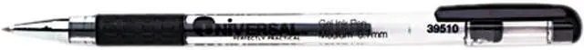 Main image of UNIVERSAL Roller Ball Stick Gel Pen Black Ink Medium Dozen 39510