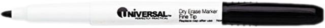 Universal Pen Style Dry Erase Marker Fine Bullet Tip Black Dozen