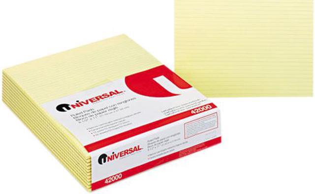Main image of UNIVERSAL Glue Top Writing Pads Narrow Rule Ltr Canary 50 Sheet Pads/Pack Dozen 42000