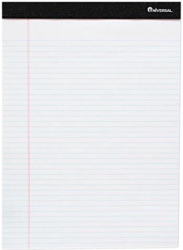 Main image of UNIVERSAL Premium Ruled Writing Pads White 8 1/2 x 11 Legal/Wide 50 Sheets 6 Pads 30630