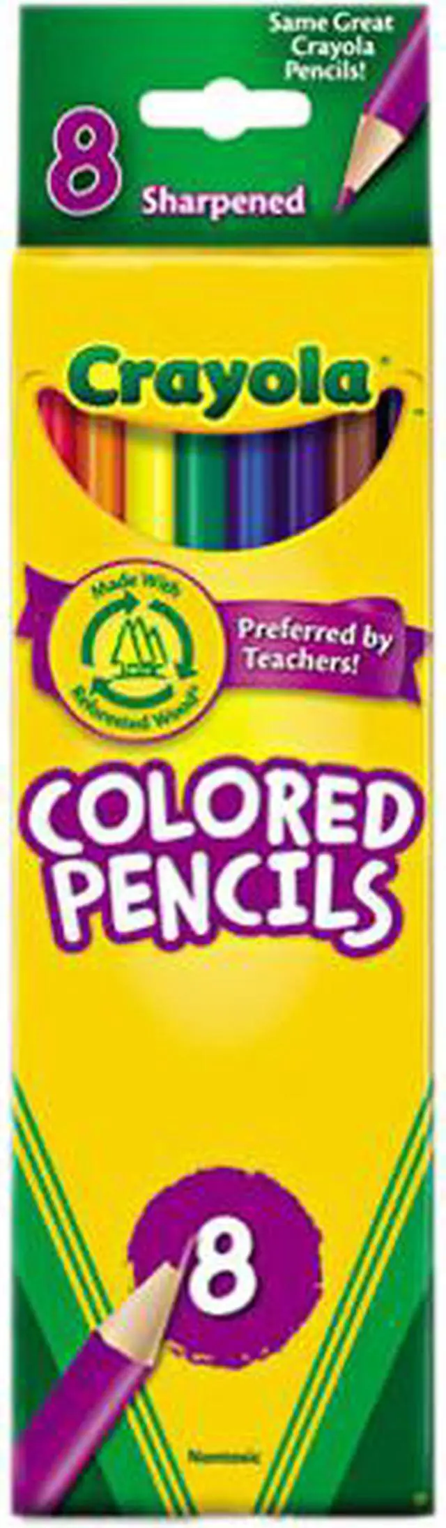Main image of Crayola Pencil,Color,8/St,Ast 68-4008