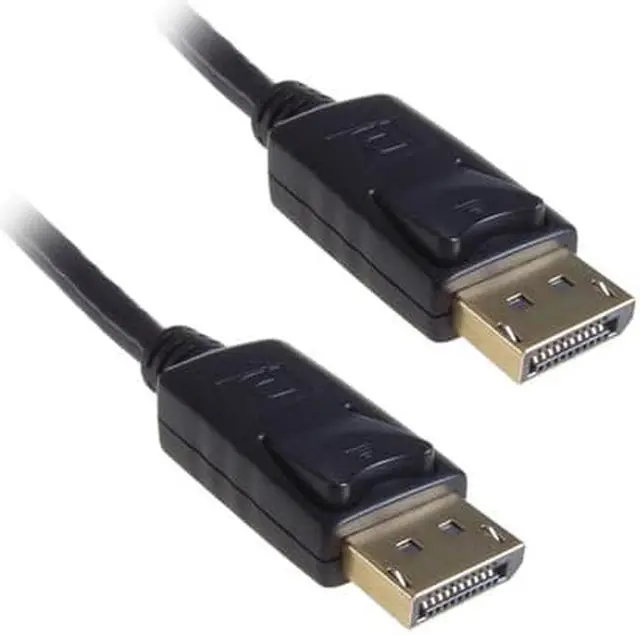 Alt view image 3 of 4 - Unirise DP-06F-MM 6ft Black DisplayPort Cable M-M w/ Latches