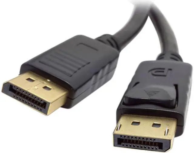 Main image of Unirise DP-06F-MM 6ft Black DisplayPort Cable M-M w/ Latches