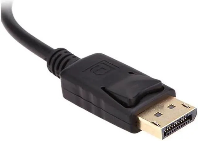 Alt view image 4 of 4 - Unirise DP-06F-MM 6ft Black DisplayPort Cable M-M w/ Latches