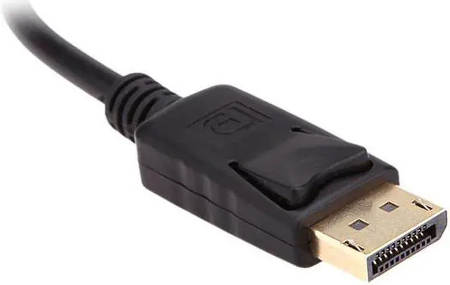 Alt view image 3 of 3 - Unirise DP-03F-MM 3ft Black DisplayPort Cable M-M w/ Latches