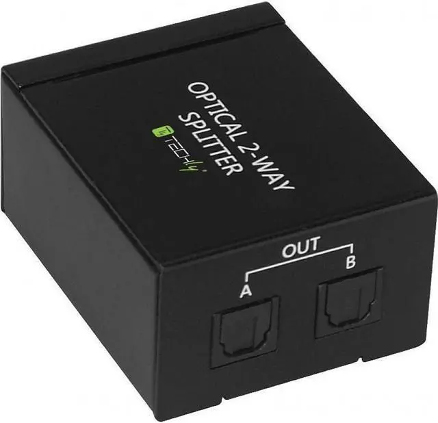 Alt view image 2 of 5 - Techly IDATA TOS- Digital Audio Splitter 2 Toslink Ports