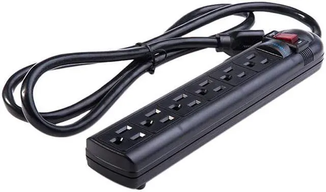 Alt view image 2 of 5 - BlueDiamond BB-05 Black 4.0 Feet 6 Outlets Surge Protector