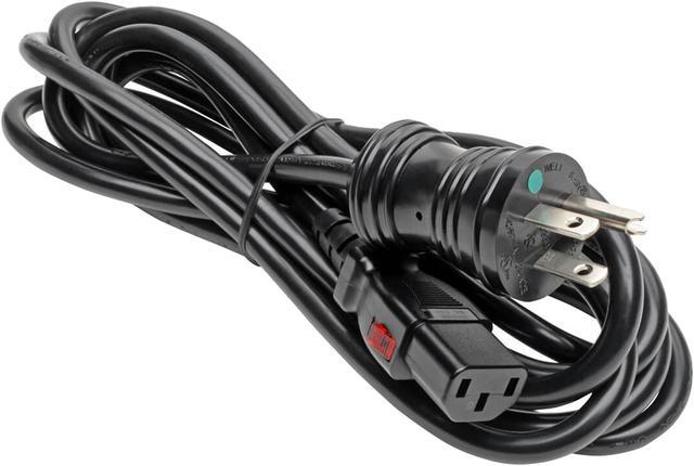 Alt view image 2 of 6 - Tripp Lite Power Cord Hospital Medical 5-15P to Locking C13 M/F 10A 10ft (P006-L10-HG10)