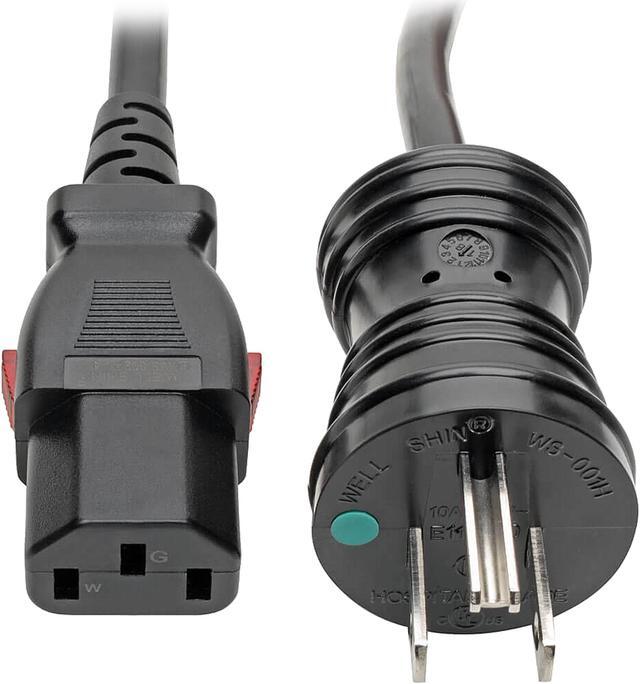 Main image of Tripp Lite Power Cord Hospital Medical 5-15P to Locking C13 M/F 10A 10ft (P006-L10-HG10)