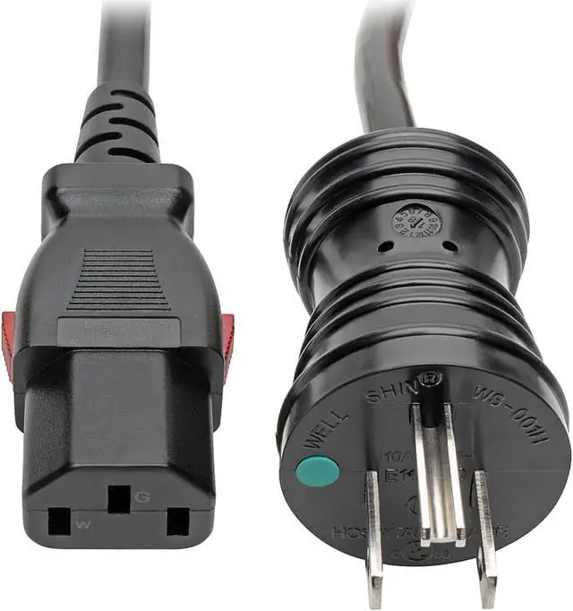 Main image of Tripp Lite Power Cord Hospital Medical 5-15P to Locking C13 M/F 10A 15ft (P006-L15-HG10)