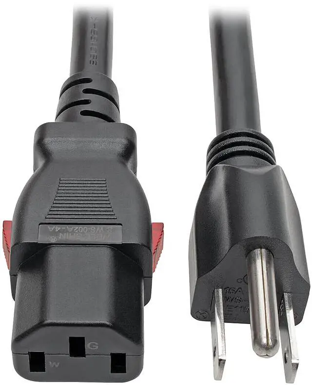 Main image of Tripp Lite Power Extension Cord 5-15P to Locking C13 M/F 14 AWG 15A 3ft (P007-L03)