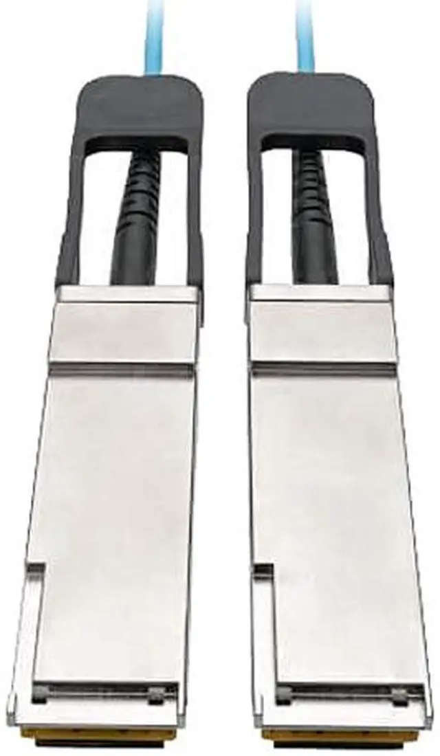Main image of TRIPP LITE N28F-02M-AQ 6.60 ft. Aqua QSFP+ to QSFP+ Active Optical Cable - 40Gb, AOC, M/M, Aqua, 2m (6.6 ft.)