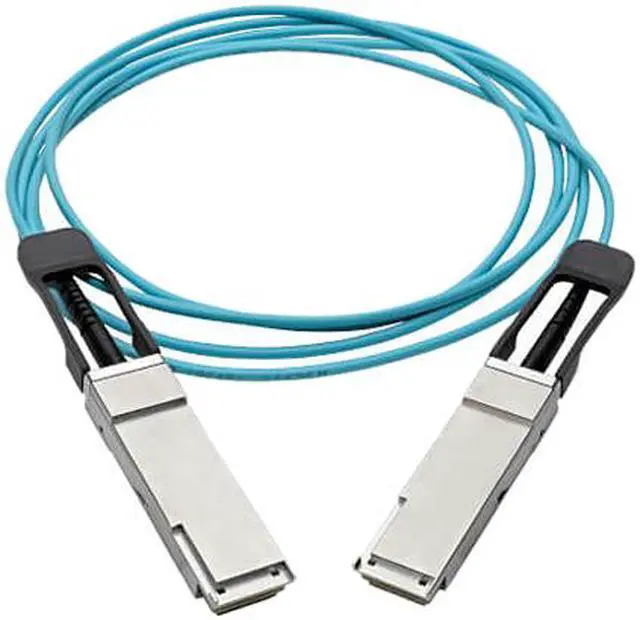Alt view image 2 of 4 - TRIPP LITE N28F-02M-AQ 6.60 ft. Aqua QSFP+ to QSFP+ Active Optical Cable - 40Gb, AOC, M/M, Aqua, 2m (6.6 ft.)