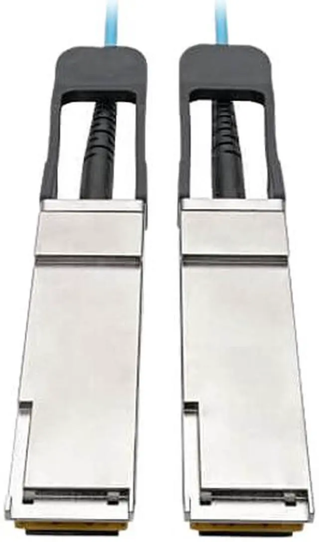 Main image of TRIPP LITE N28F-05M-AQ 16.4 ft. Aqua QSFP+ to QSFP+ Active Optical Cable - 40Gb, AOC, M/M, Aqua, 5m (16.4 ft.)