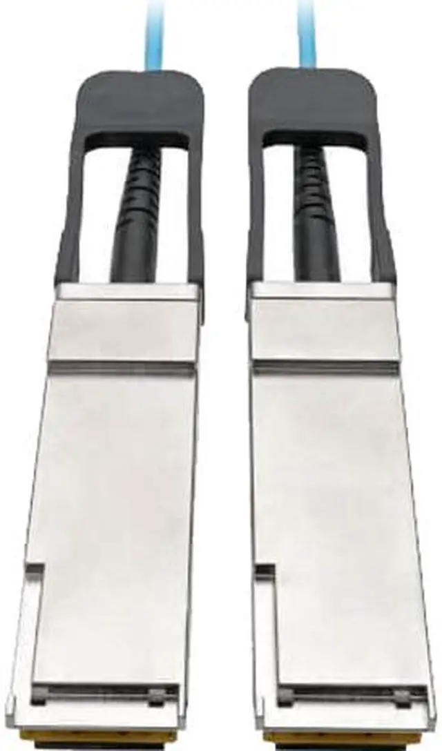 Main image of TRIPP LITE N28F-30M-AQ 98.42 ft. Aqua QSFP+ to QSFP+ Active Optical Cable - 40Gb, AOC, M/M, Aqua, 30m (98.4 ft.)