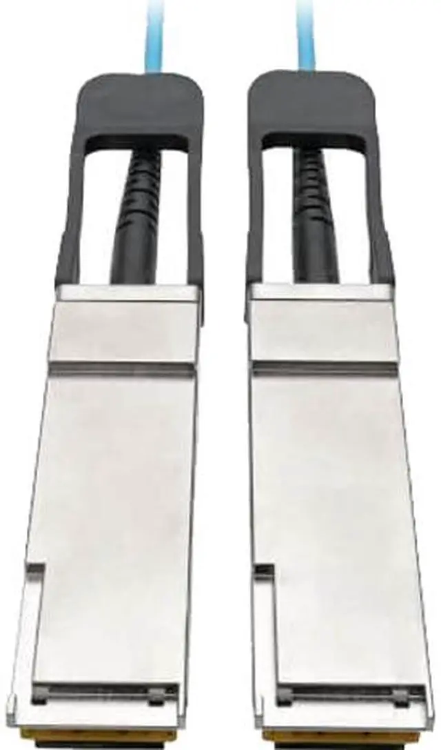 Main image of TRIPP LITE N28F-15M-AQ 49.21 ft. Aqua QSFP+ to QSFP+ Active Optical Cable - 40Gb, AOC, M/M, Aqua, 15m (49.2 ft.)