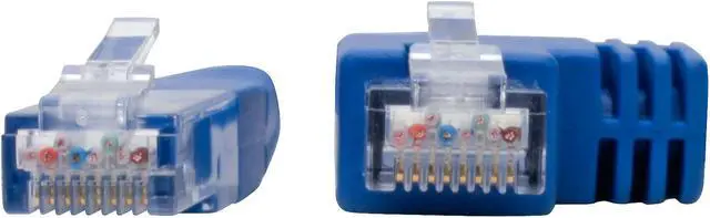 Alt view image 3 of 6 - Tripp Lite Right-Angle Cat6 UTP Patch Cable (RJ45), 1-ft. (N204-001-BL-RA)
