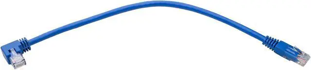 Alt view image 6 of 6 - Tripp Lite Right-Angle Cat6 UTP Patch Cable (RJ45), 1-ft. (N204-001-BL-RA)
