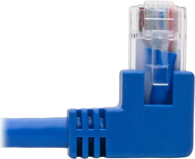 Alt view image 5 of 6 - Tripp Lite Right-Angle Cat6 UTP Patch Cable (RJ45), 1-ft. (N204-001-BL-RA)