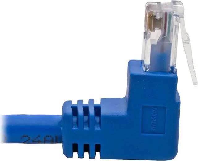 Alt view image 5 of 5 - Tripp Lite Cat6 UTP Patch Cable (RJ46), Up-Angle Male/Down-Angle Male, 5-ft. (N204-005-BL-UD)
