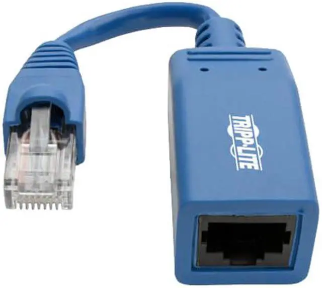 Alt view image 2 of 6 - Tripp Lite Cisco Console Rollover Cable Adapter (M/F) - RJ45 to RJ45, Blue, 5 in