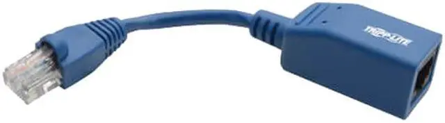 Alt view image 4 of 6 - Tripp Lite Cisco Console Rollover Cable Adapter (M/F) - RJ45 to RJ45, Blue, 5 in
