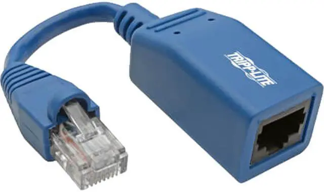 Main image of Tripp Lite Cisco Console Rollover Cable Adapter (M/F) - RJ45 to RJ45, Blue, 5 in