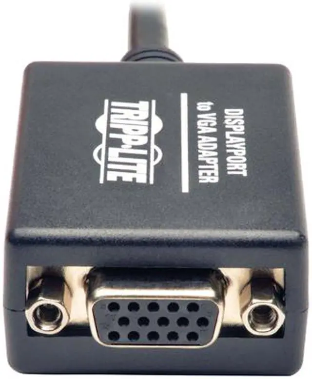 Alt view image 2 of 3 - Tripp Lite P134-06N-VGA-BP DisplayPort to VGA Active Converter, DisplayPort to HD15 (M/F), 1920 x 1200/1080p, 6 in. 50 Pack